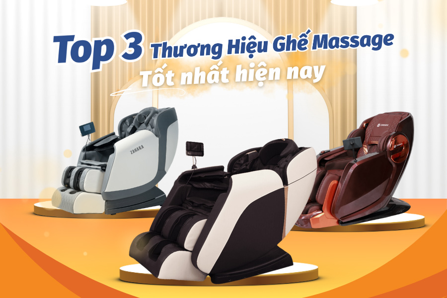 Top 3 thương hiệu ghế massage tốt nhất hiện nay